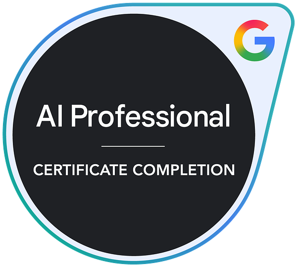 Google AI Professional Certificate badge
