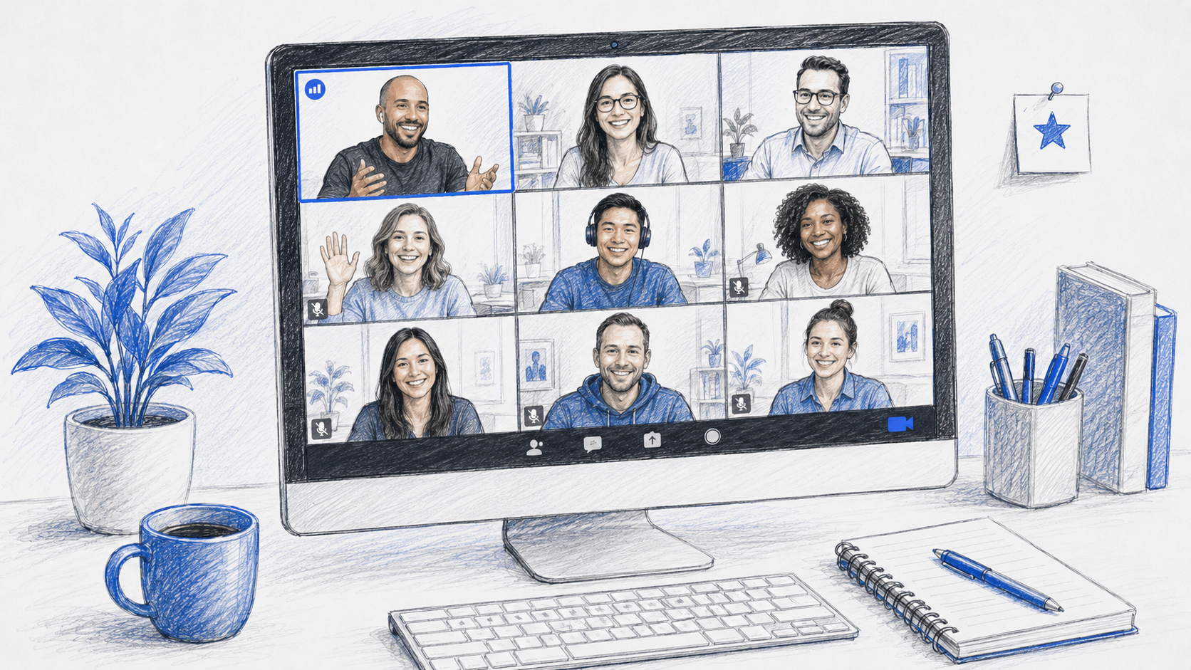 Weekly office hours group video call